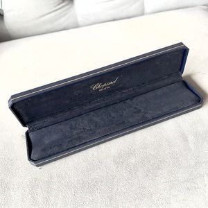 Vintage CHOPARD Blue Bracelet/Watch Box 9.75x2.30x0.90 inches